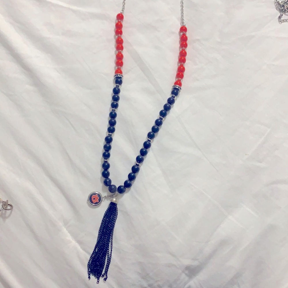 NWT Auburn beaded necklace with tassel